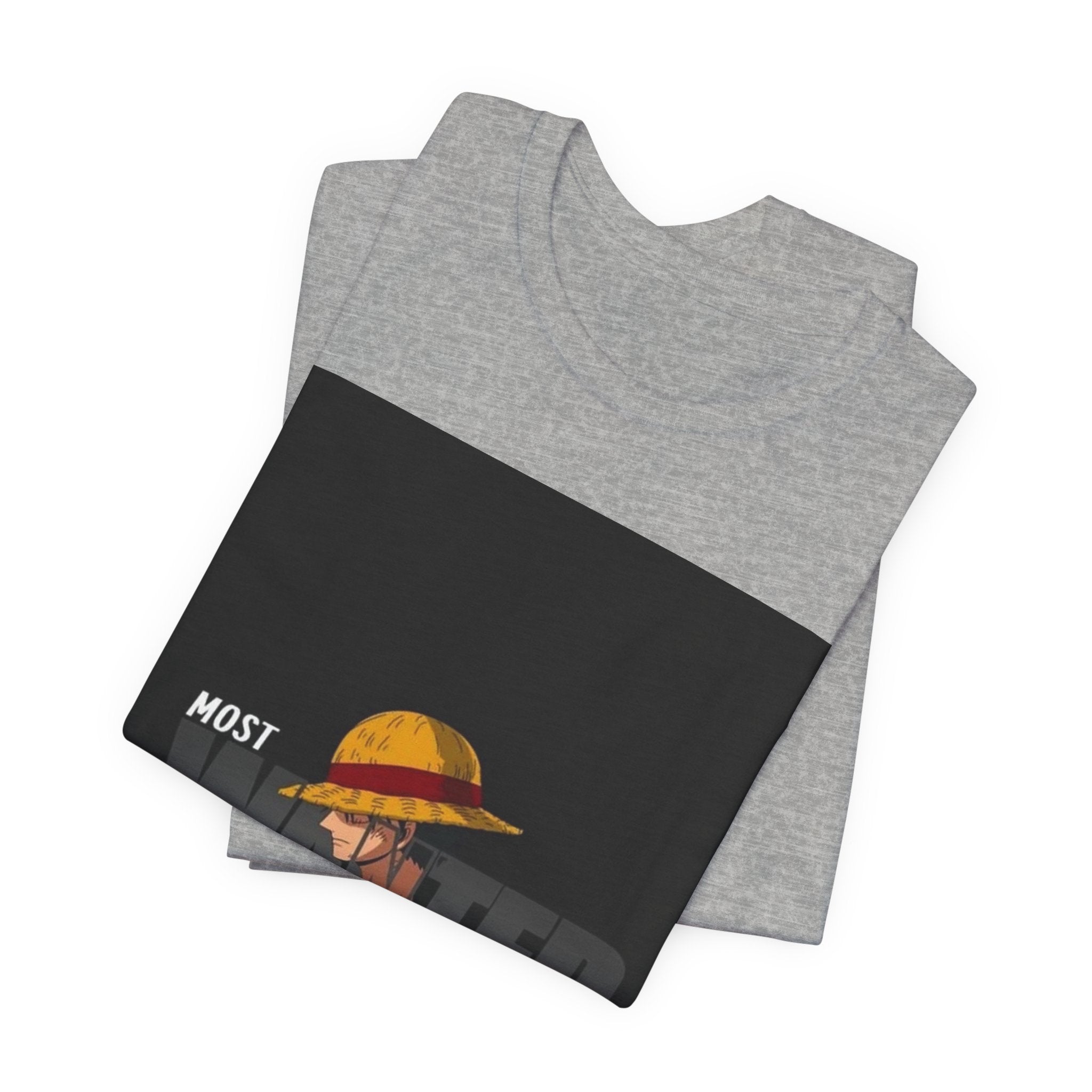 Most Wanted Luffy Tee — Anime Straw Hat Pirate T-Shirt