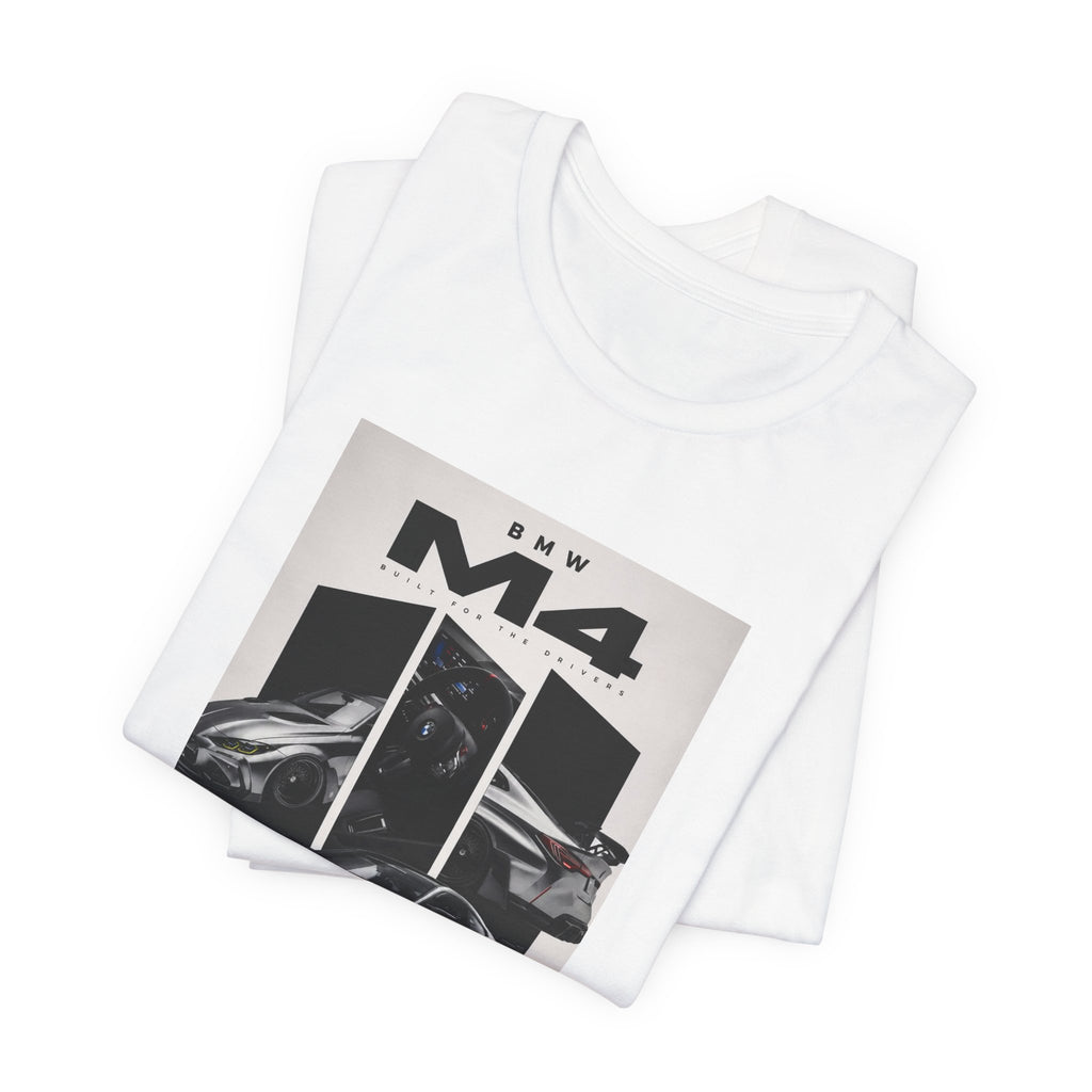 BMW M4 Sports Car Graphic Tee — Racing Poster Design