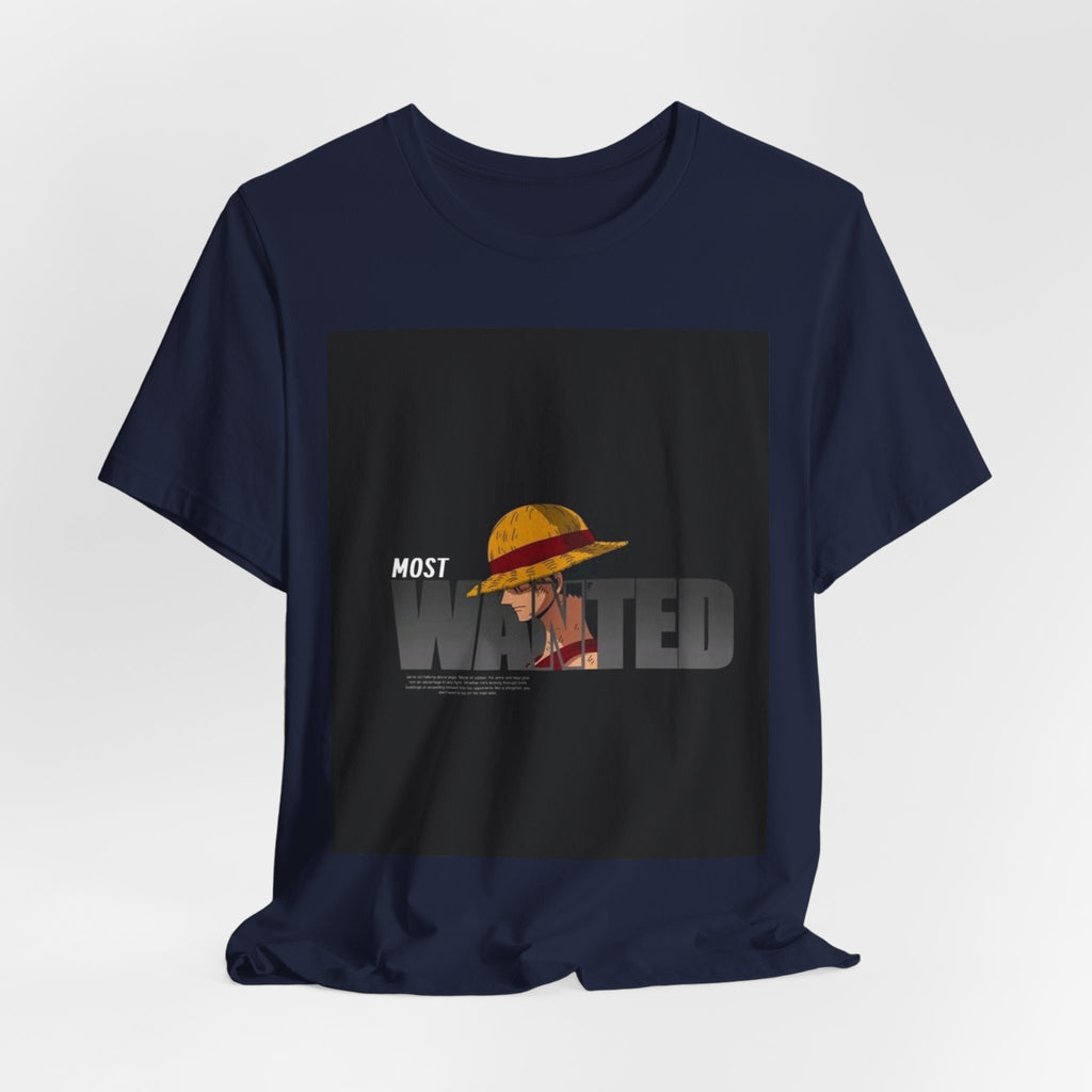 Most Wanted Luffy Tee — Anime Straw Hat Pirate T-Shirt