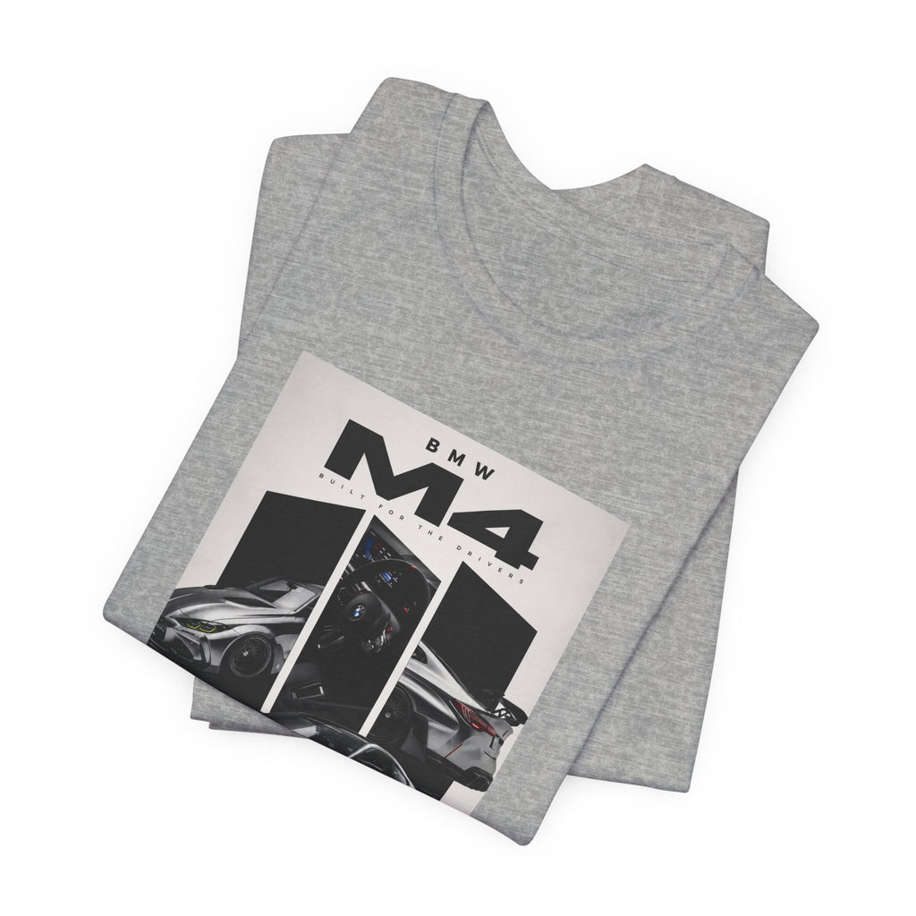BMW M4 Sports Car Graphic Tee — Racing Poster Design