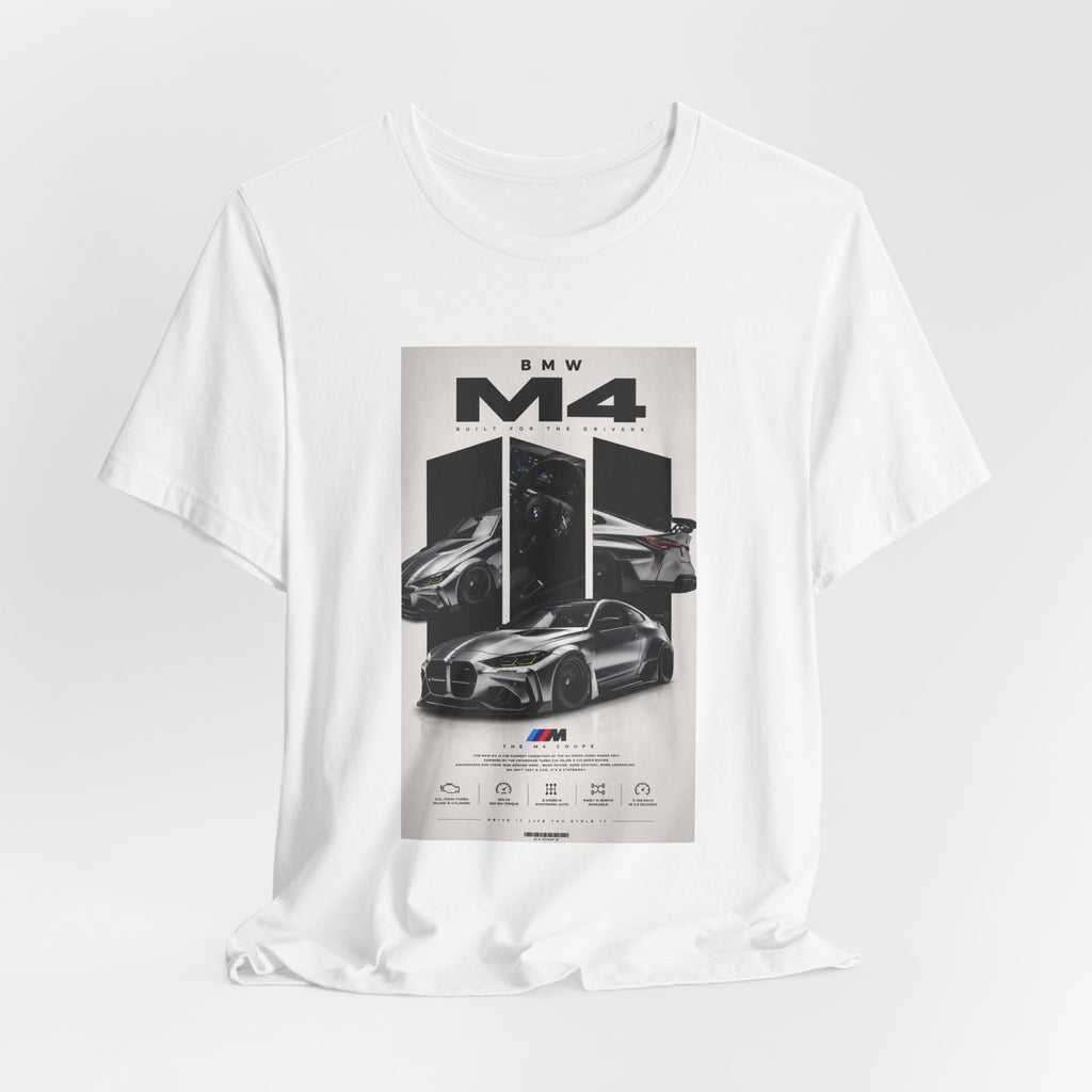 BMW M4 Sports Car Graphic Tee — Racing Poster Design