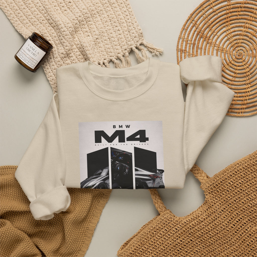 BMW M4 Graphic Sweatshirt — Automotive Racing Crewneck