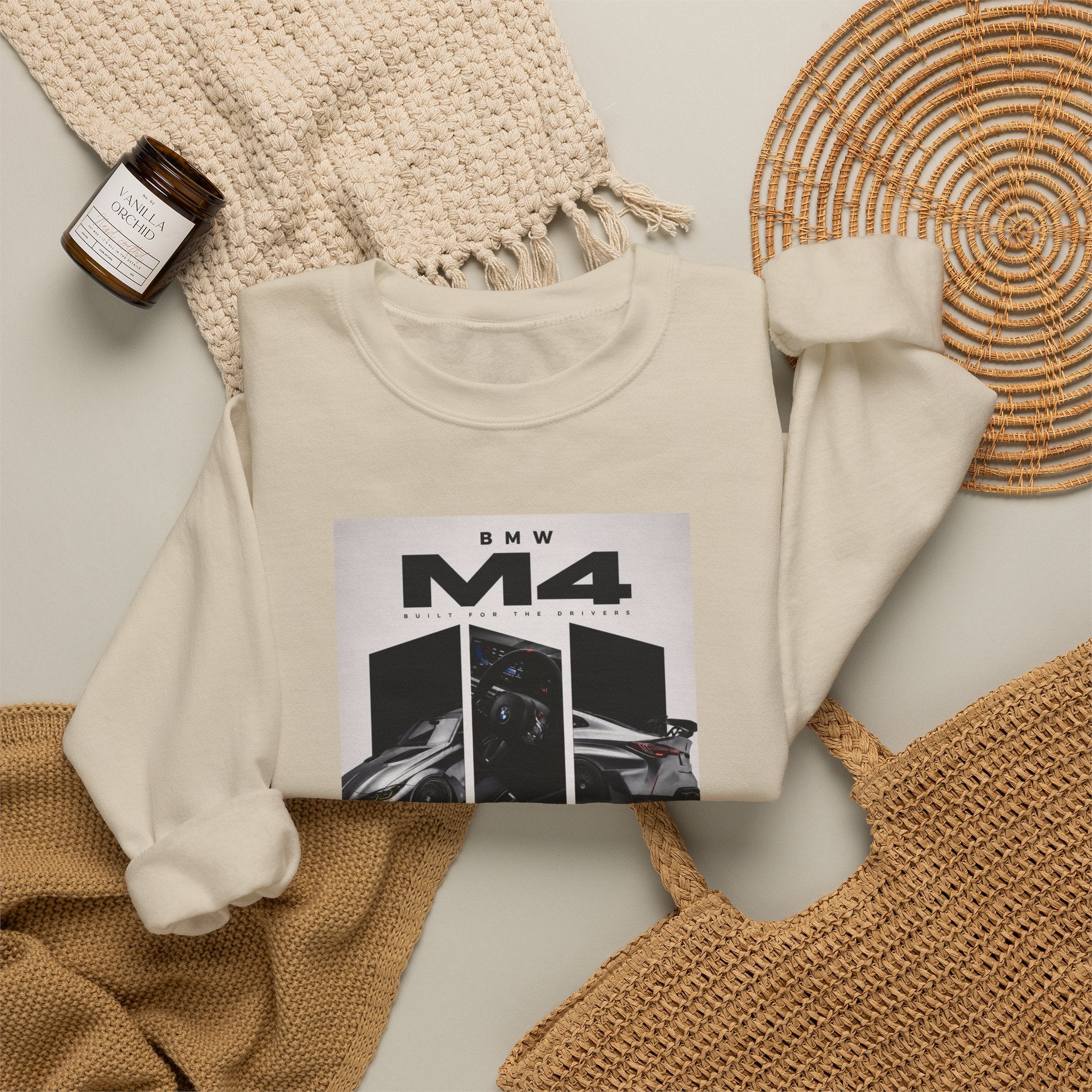 BMW M4 Graphic Sweatshirt — Automotive Racing Crewneck