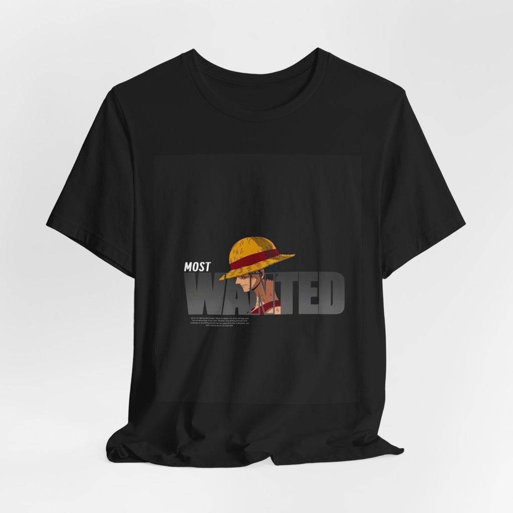 Most Wanted Luffy Tee — Anime Straw Hat Pirate T-Shirt