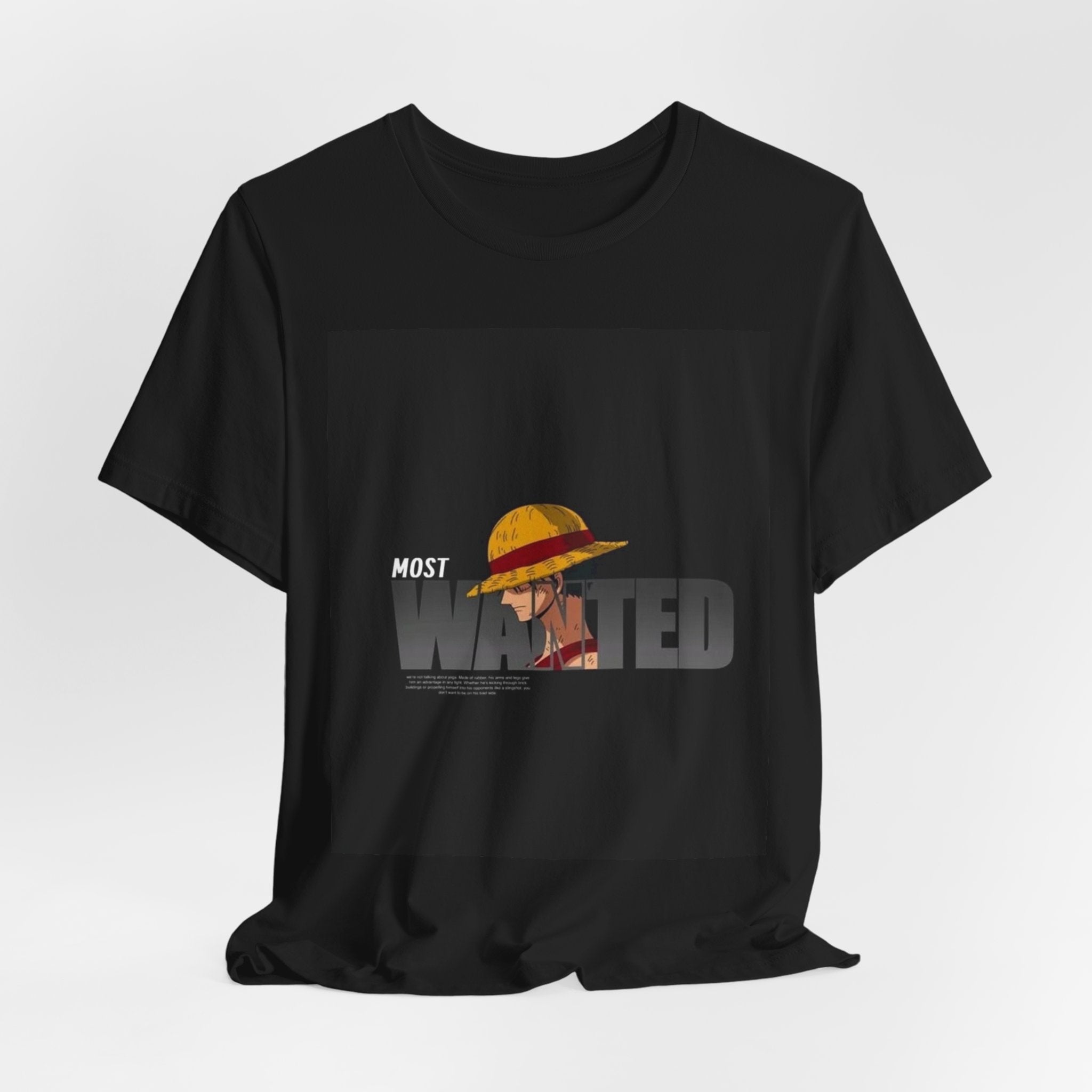 Most Wanted Luffy Tee — Anime Straw Hat Pirate T-Shirt
