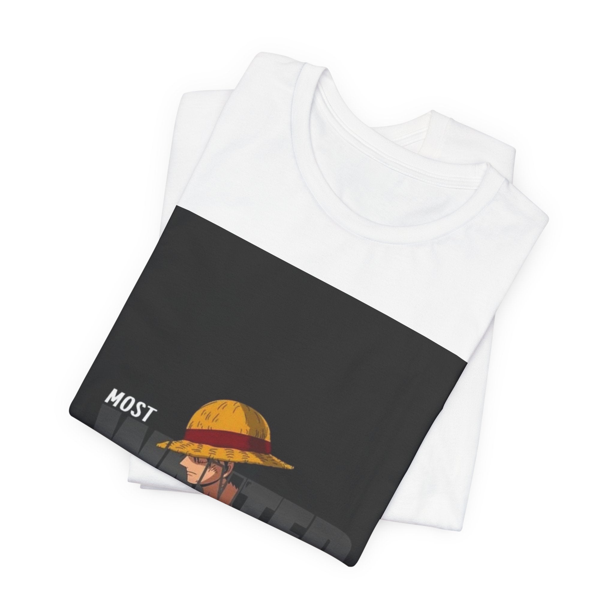 Most Wanted Luffy Tee — Anime Straw Hat Pirate T-Shirt