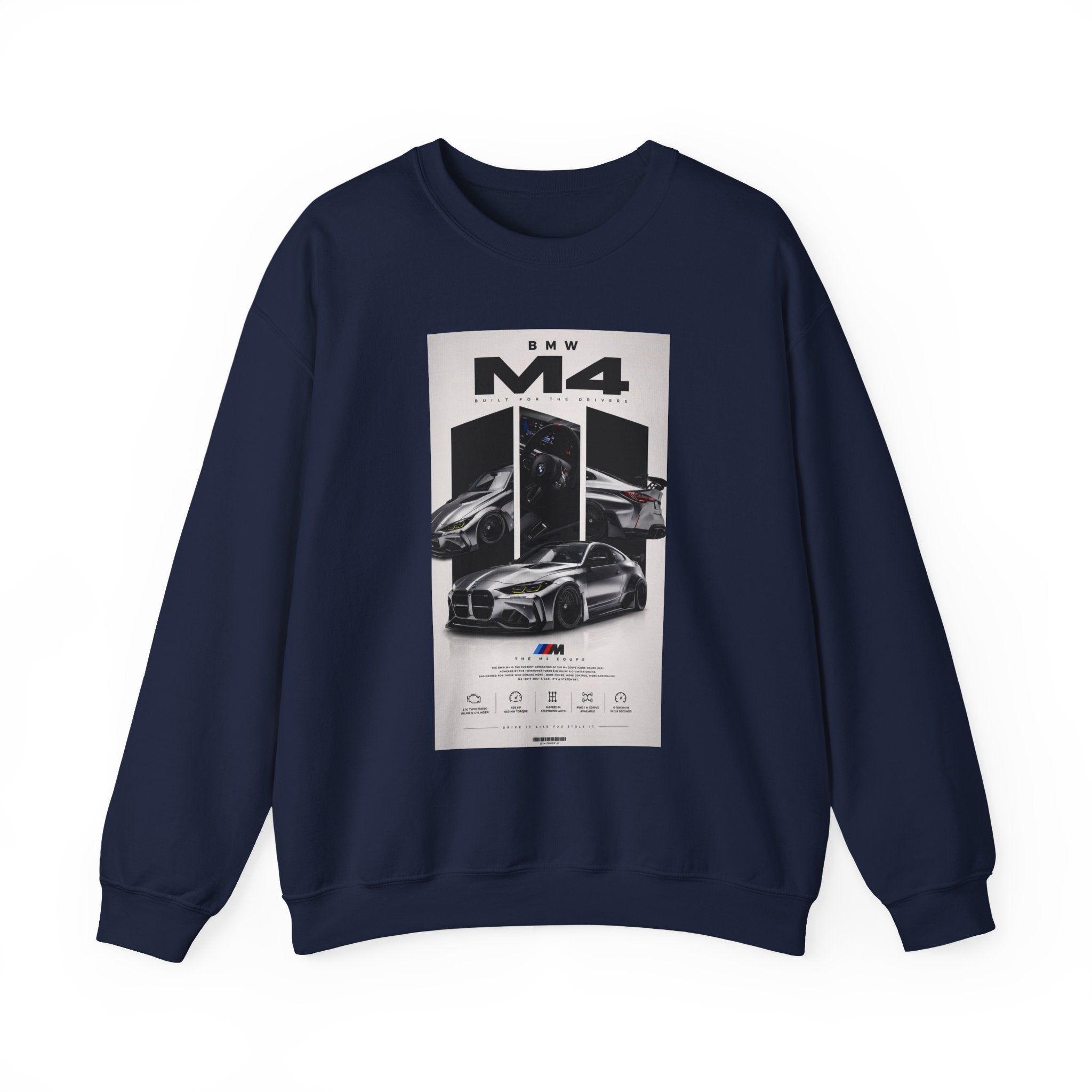 BMW M4 Graphic Sweatshirt — Automotive Racing Crewneck