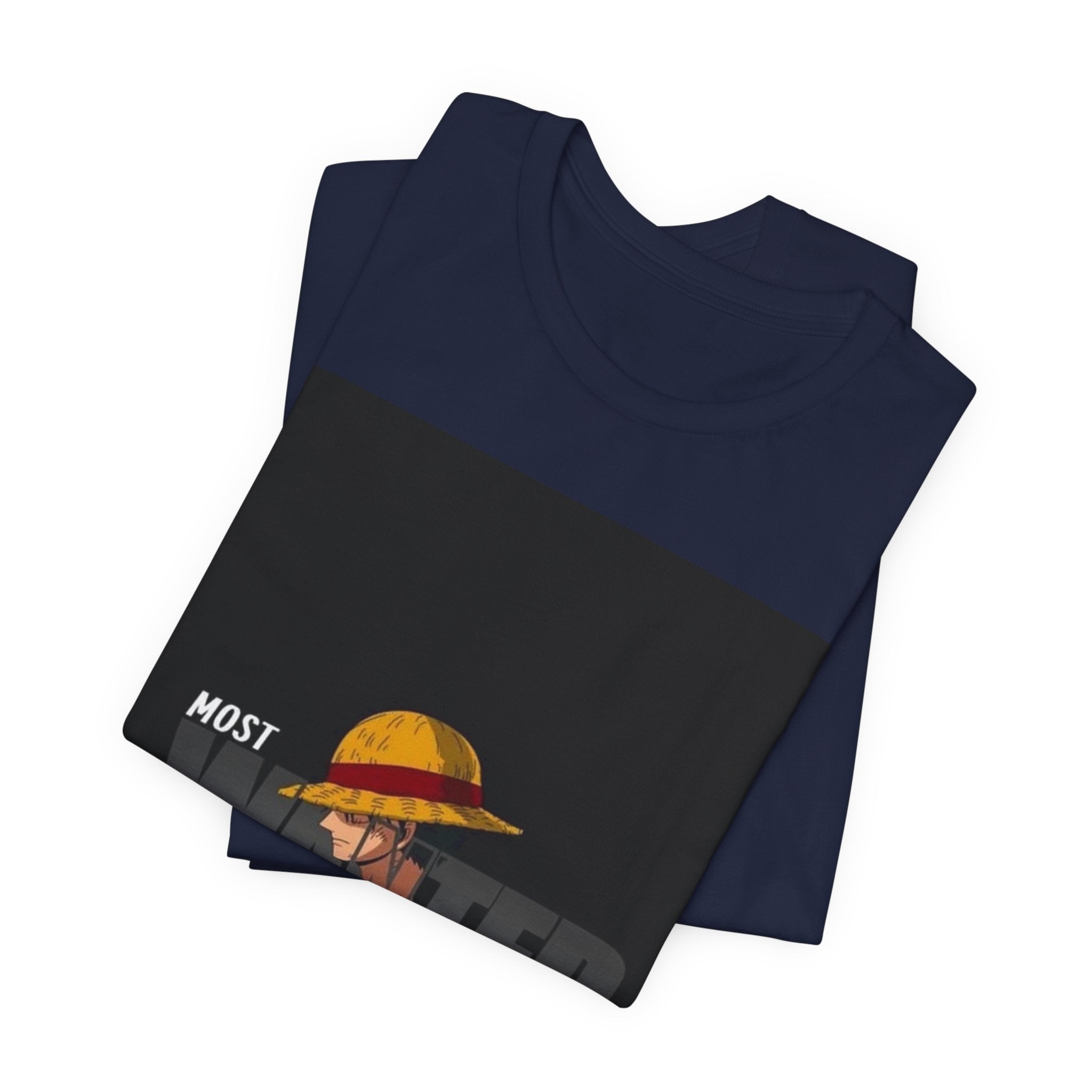 Most Wanted Luffy Tee — Anime Straw Hat Pirate T-Shirt