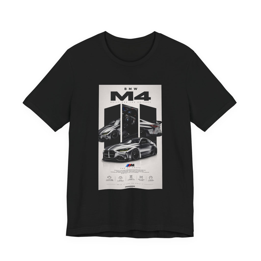 BMW M4 Sports Car Graphic Tee — Racing Poster Design