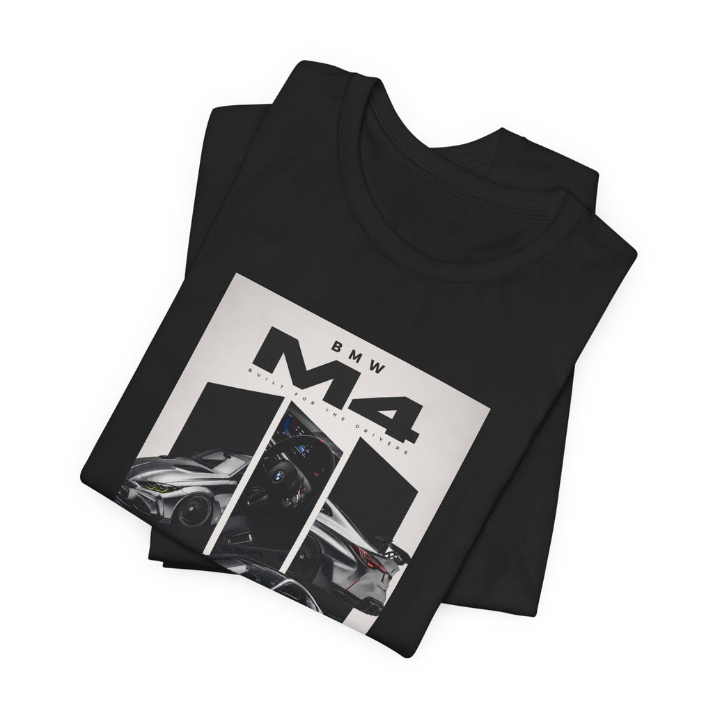 BMW M4 Sports Car Graphic Tee — Racing Poster Design