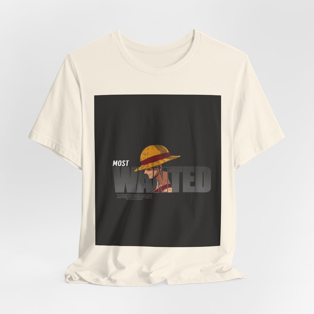 Most Wanted Luffy Tee — Anime Straw Hat Pirate T-Shirt