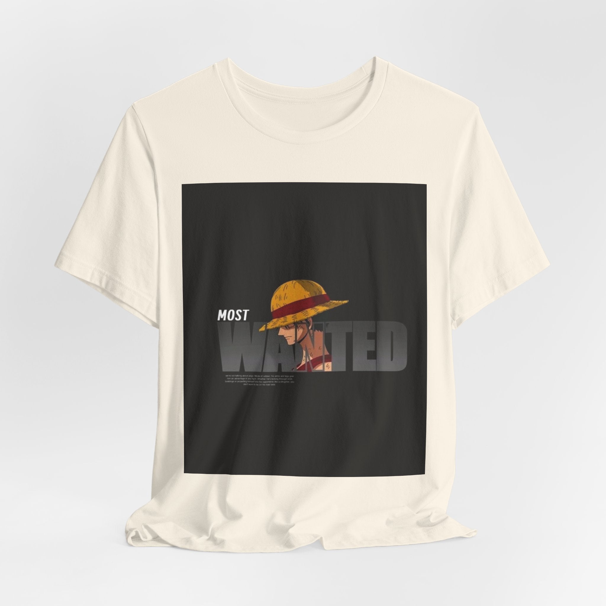 Most Wanted Luffy Tee — Anime Straw Hat Pirate T-Shirt