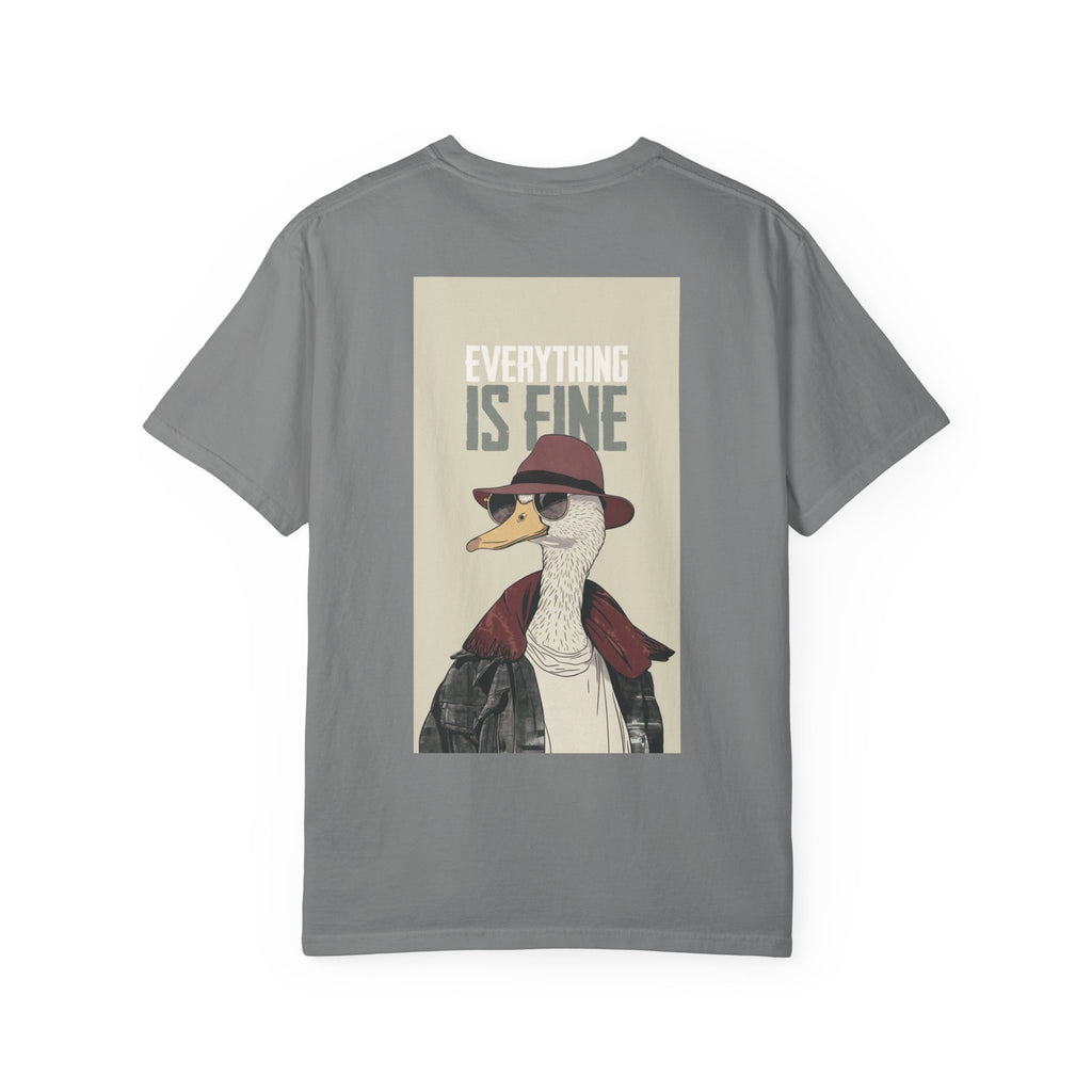 Everything Is Fine Duck T-Shirt — Retro Cool Goose Graphic Tee