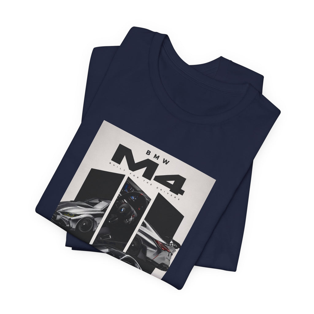 BMW M4 Sports Car Graphic Tee — Racing Poster Design