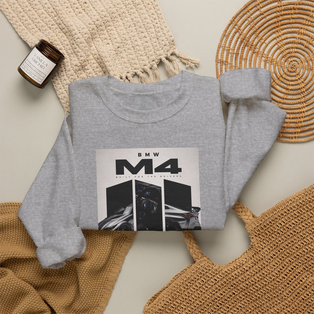 BMW M4 Graphic Sweatshirt — Automotive Racing Crewneck