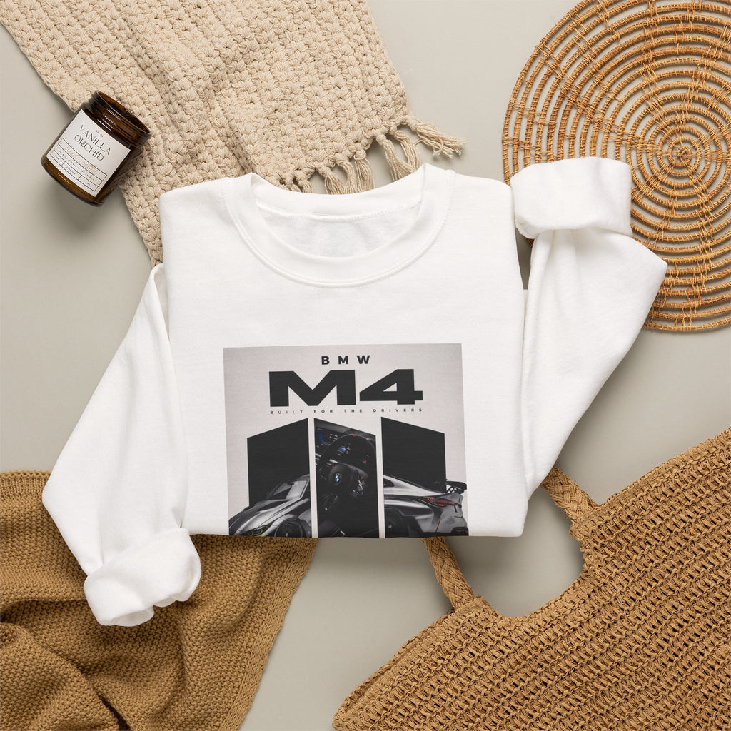 BMW M4 Graphic Sweatshirt — Automotive Racing Crewneck