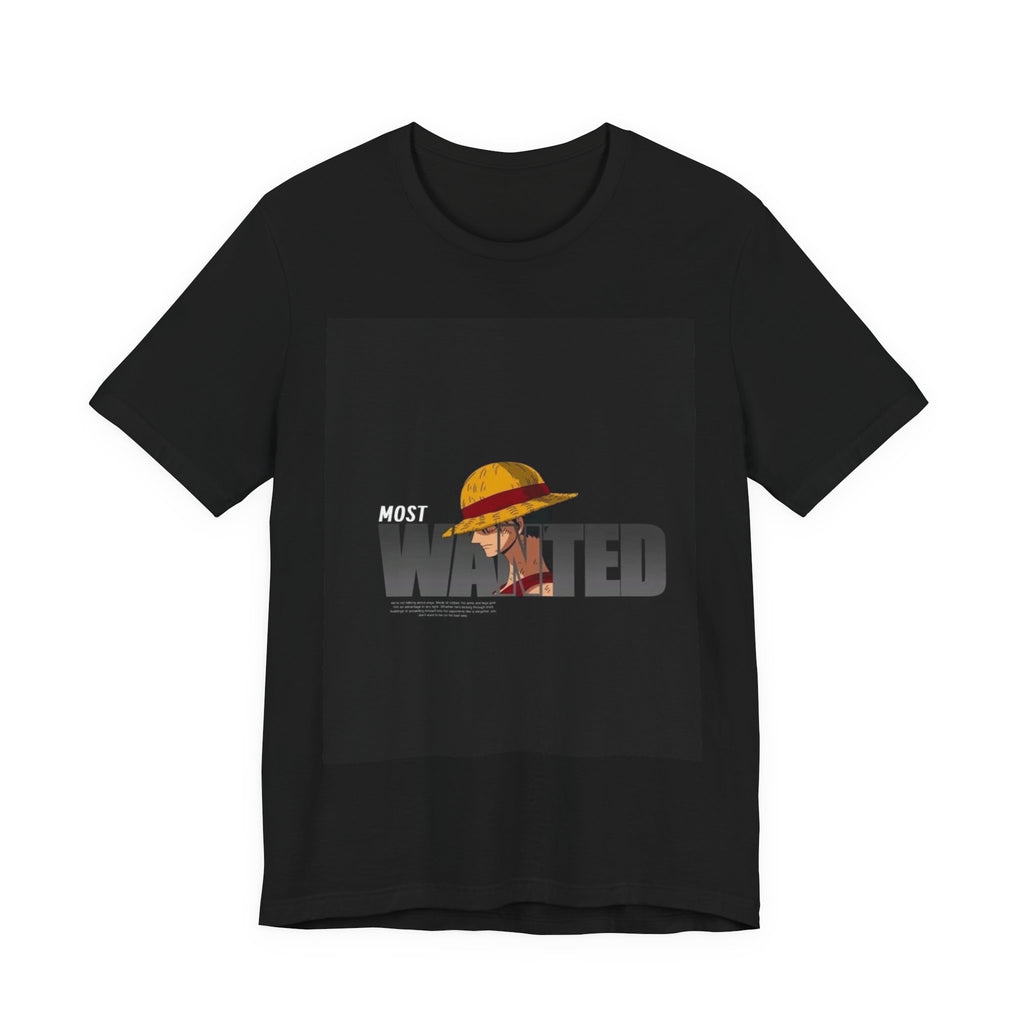 Most Wanted Luffy Tee — Anime Straw Hat Pirate T-Shirt