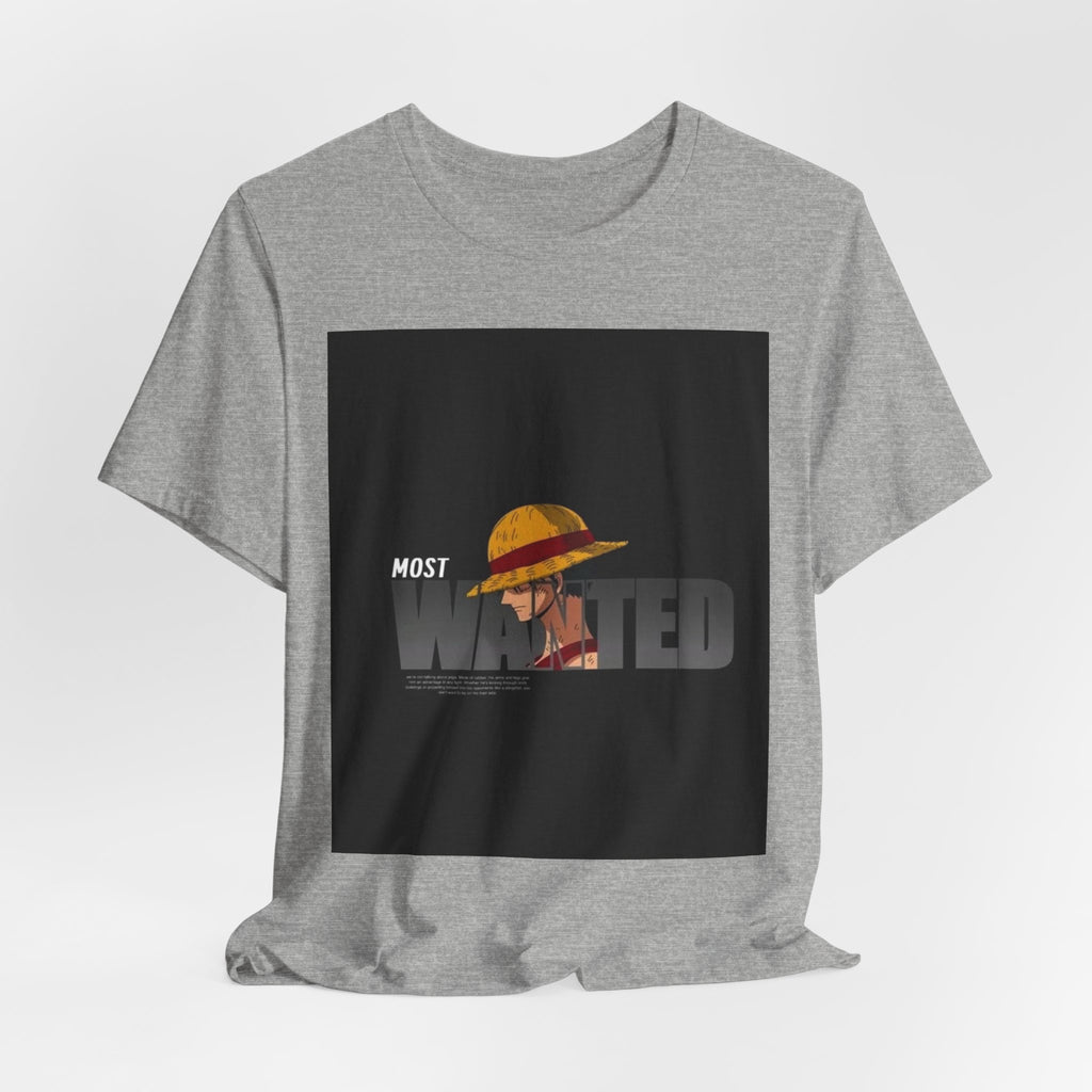 Most Wanted Luffy Tee — Anime Straw Hat Pirate T-Shirt