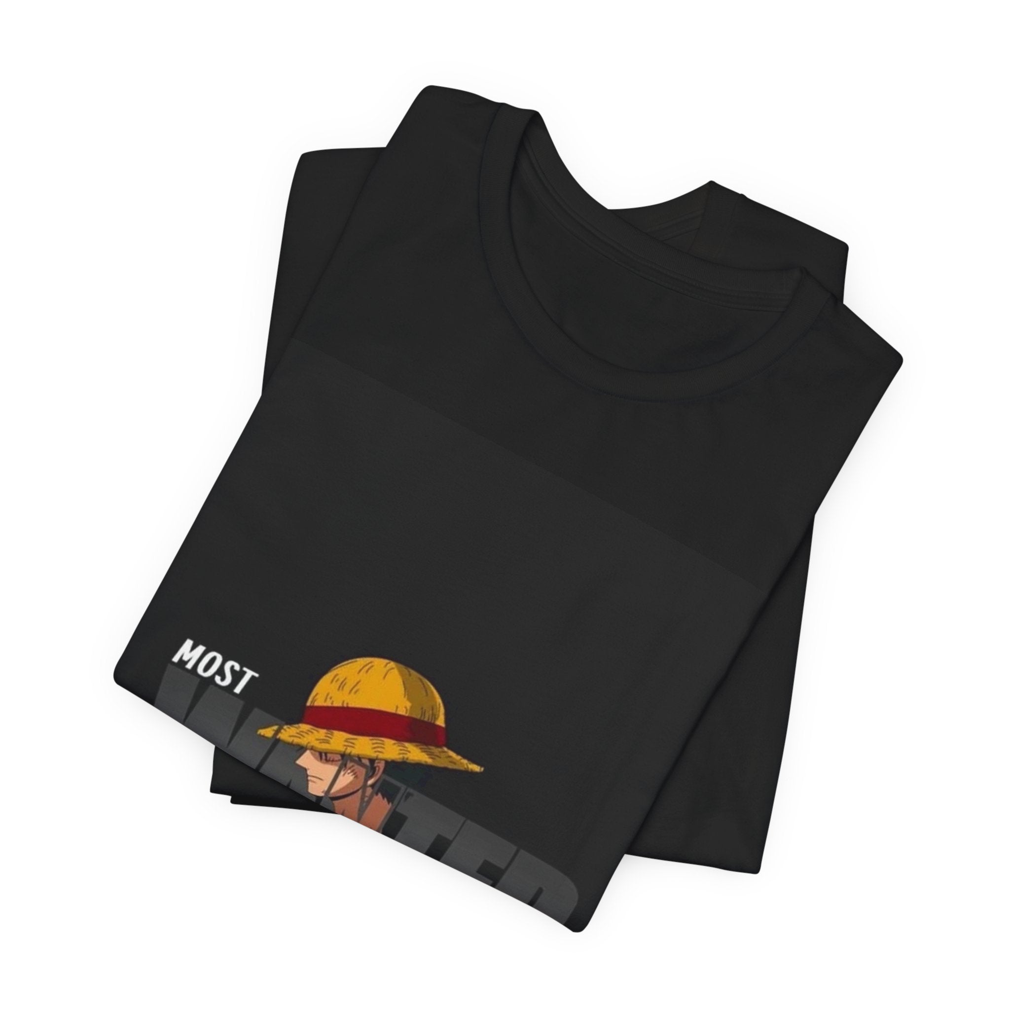 Most Wanted Luffy Tee — Anime Straw Hat Pirate T-Shirt